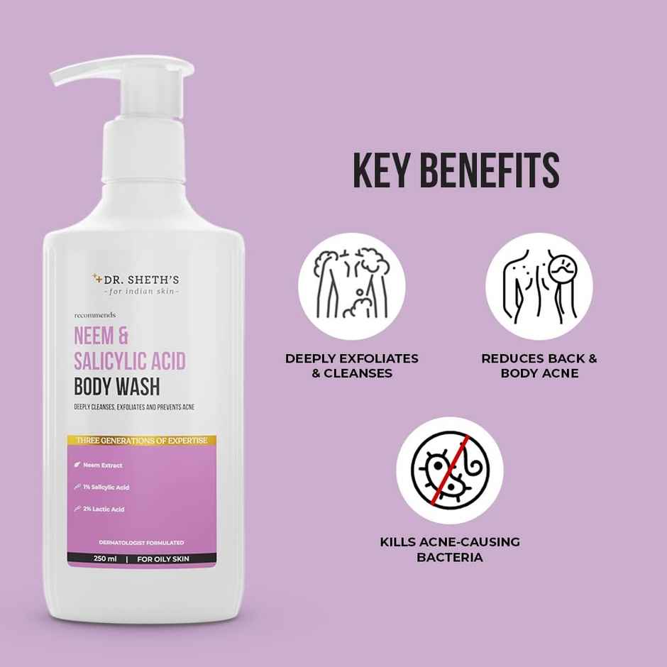 Dr. Sheth's Neem & Salicylic Acid Body Wash