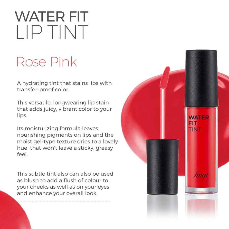 The Face Shop Water Fit Lip Tint Rose Pink