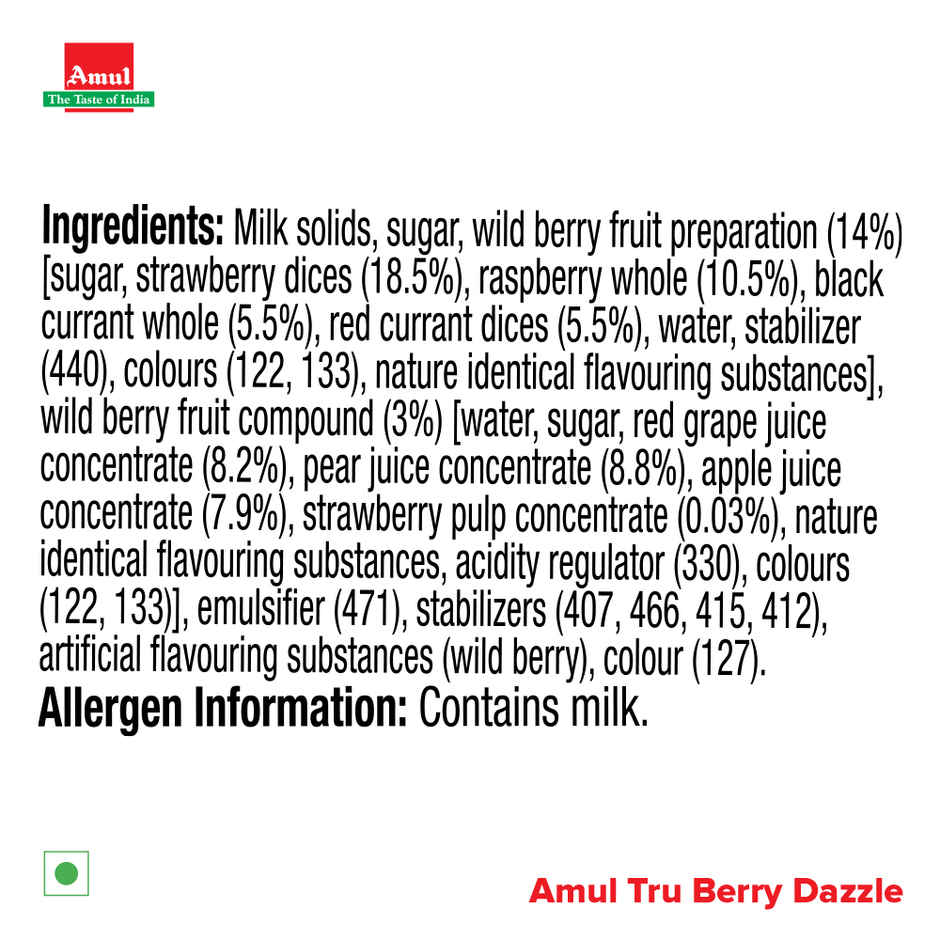 Amul Tru Berry Dazzle Icecream Cup