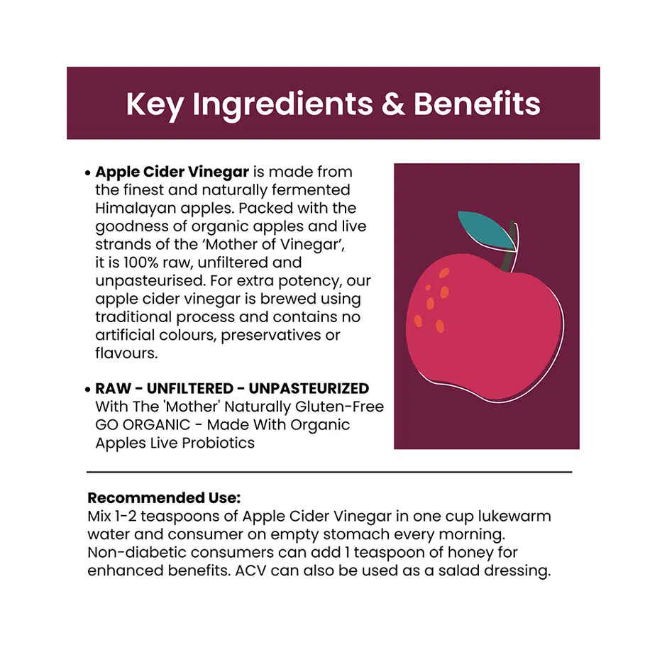 Tata 1mg Apple Cider Vinegar Acv Probiotic Plus