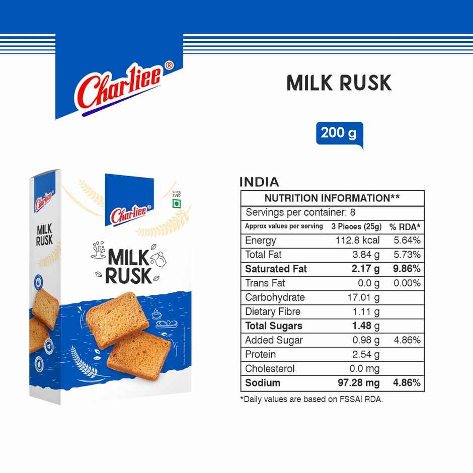 CHARLIEE Milk Rusk