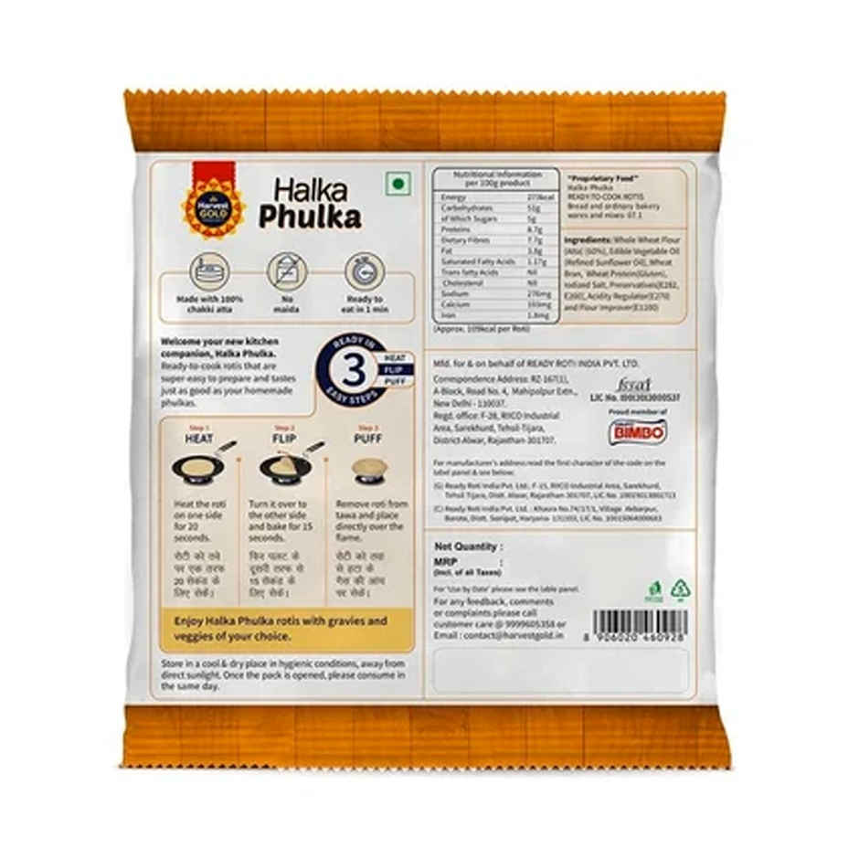 Harvest Gold Halka Phulka Ready to Cook Rotis