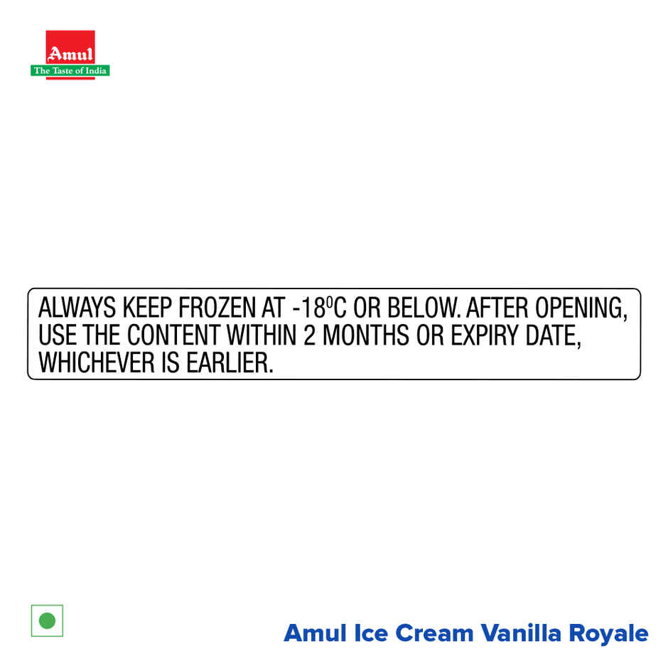 Amul Vanilla Ice Cream Tub