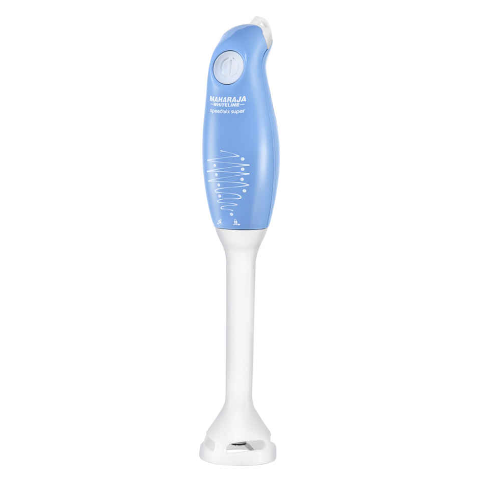 Maharaja Whiteline Hb-129 Speedmix Super Hand Blender 175 Watts,Stainless Steel Blades - Blue/ White