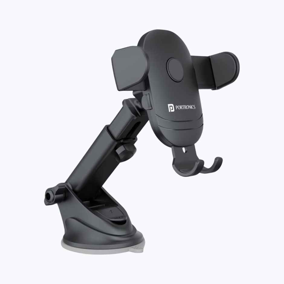 Portronics Clamp M2 Car Mobile Holder - Strong Suction Cup