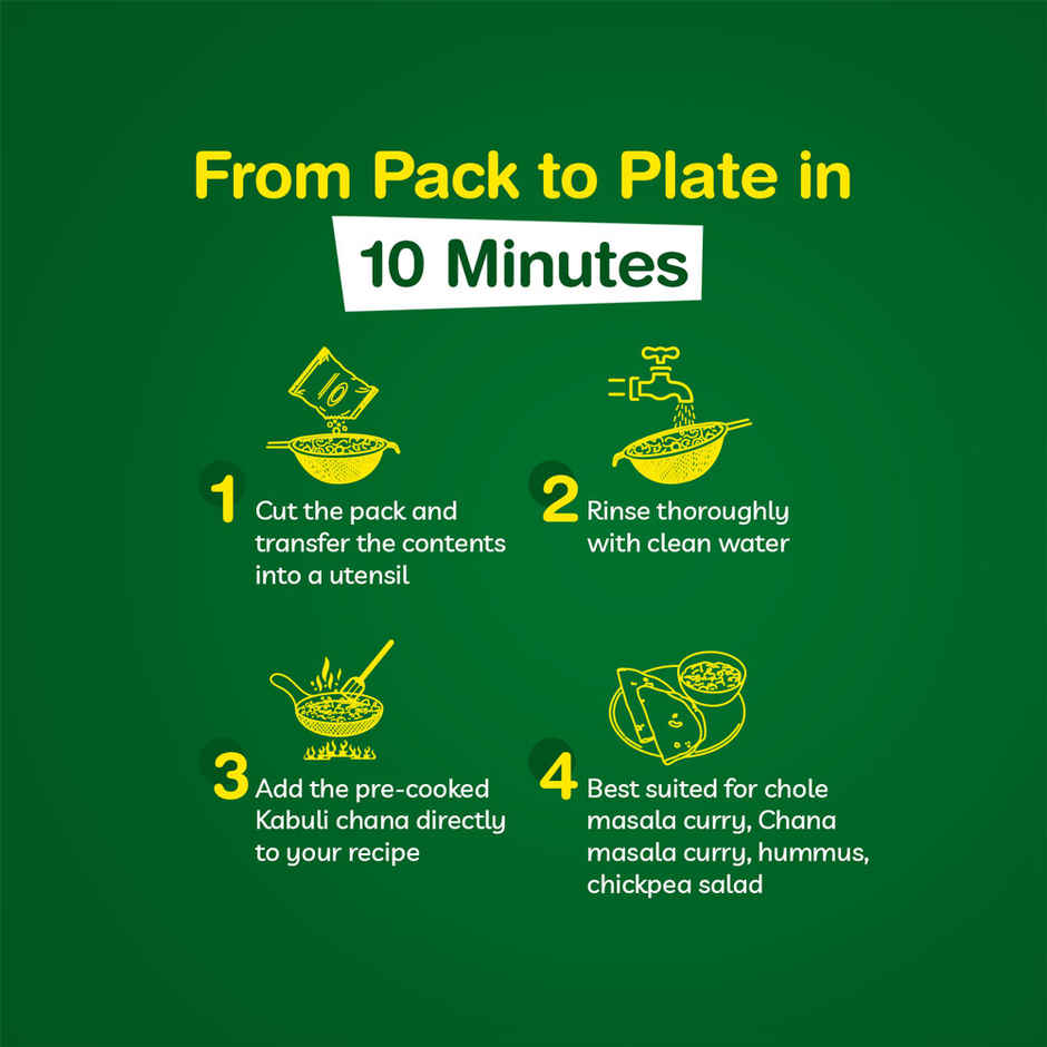 Catch Chhole Masala (100g) & Freshcon Cooked Kabuli Chana | Chickpeas (250g) Combo