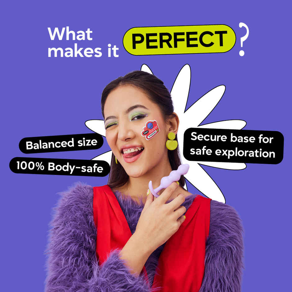 Thirdbase Peach Please Plug Non-Vibrating Personal Massager | Large