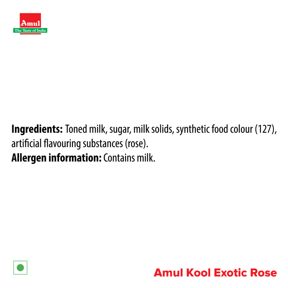 Amul Gold Kool Exotic Rose Flavoured Milk Combo