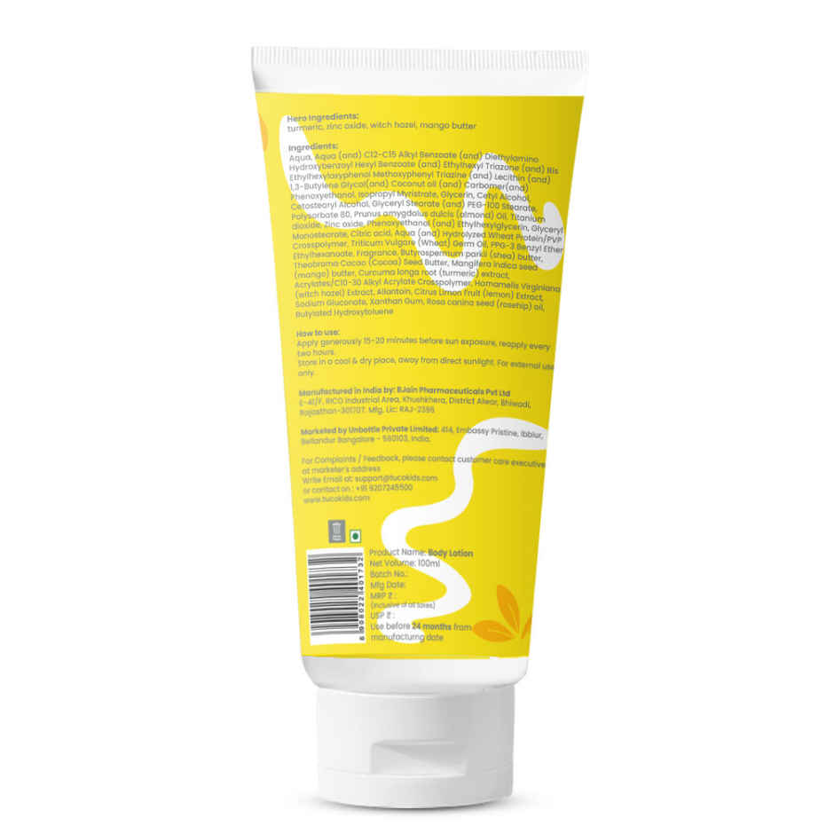 Tuco Kids Suncreen + Bodylotion SPF 30 PA++++ UVA UVB Broadspectrum Protection