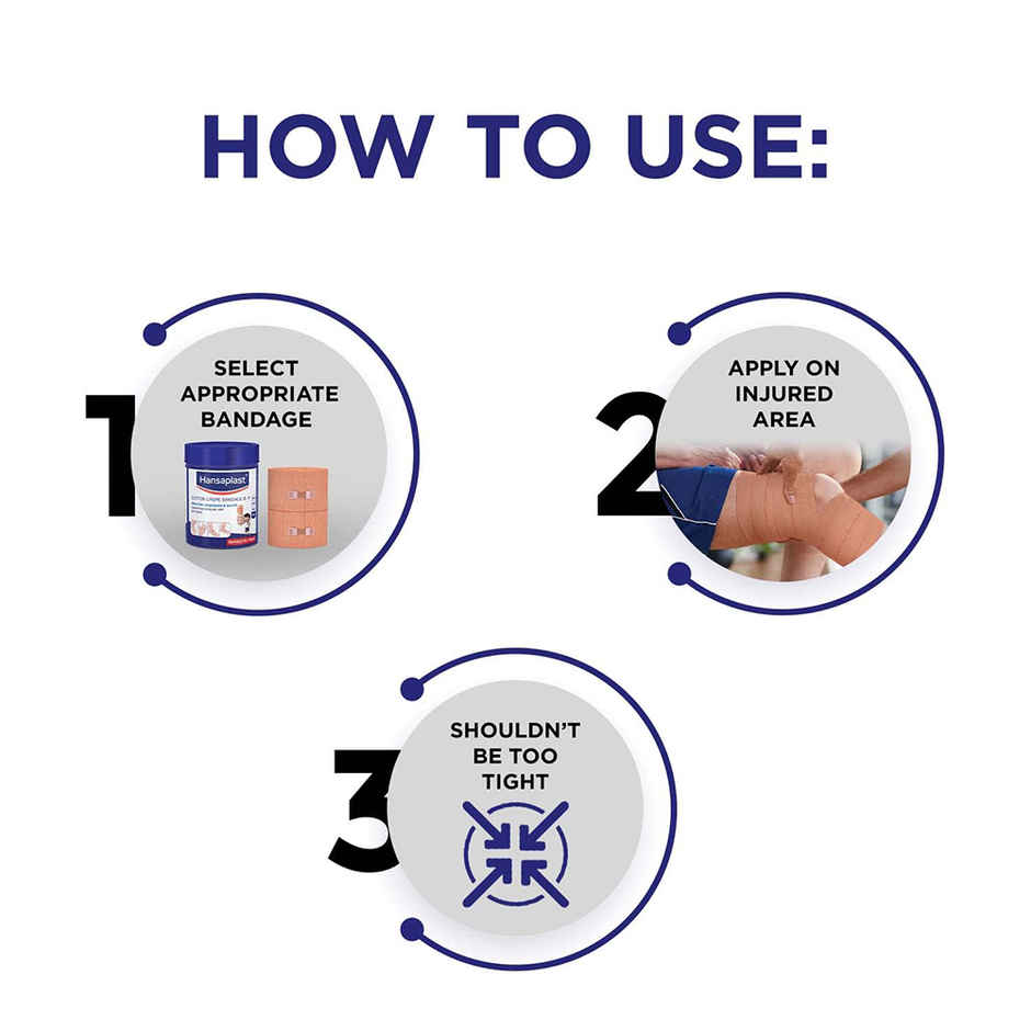 Hansaplast Crepe Bandage (8 CM X 4 M)