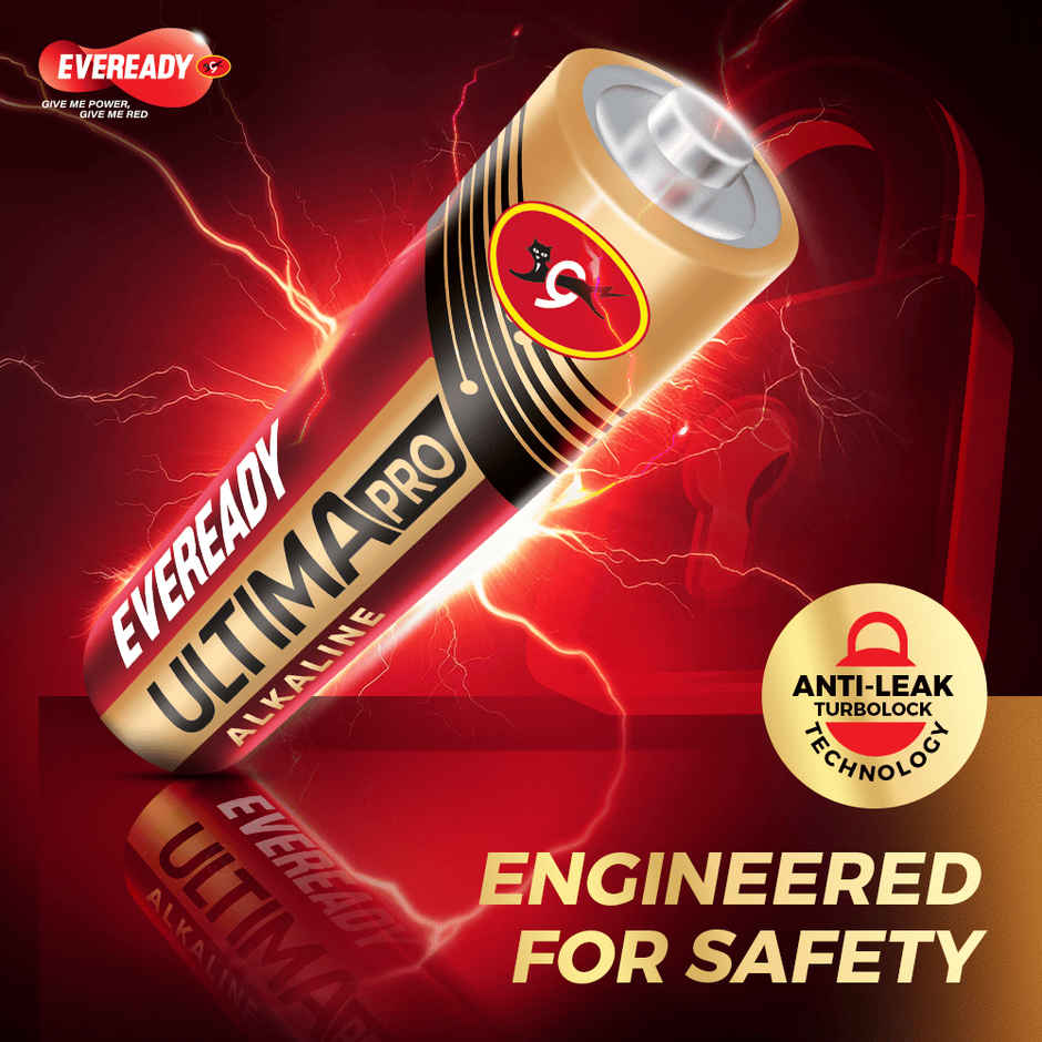 Eveready Ultima Pro Alkaline AAA Battery | 800% Longer Lasting|Pack of 2