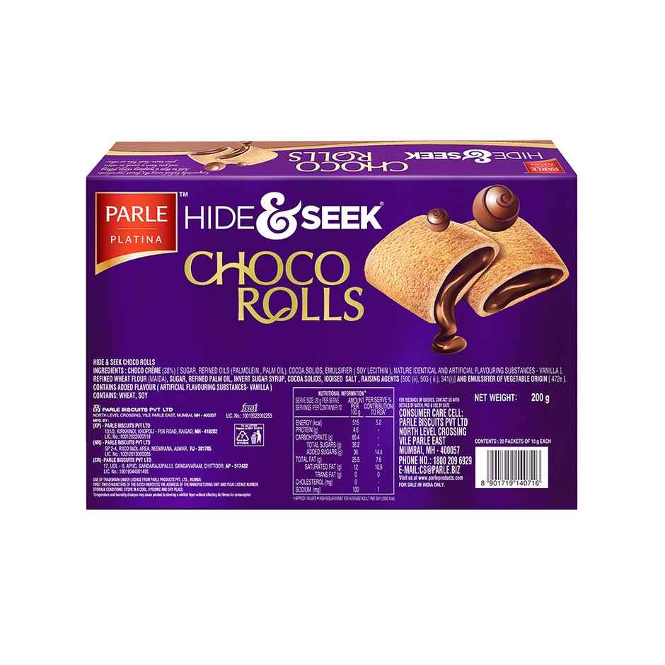 Parle Hide & Seek Choco Rolls