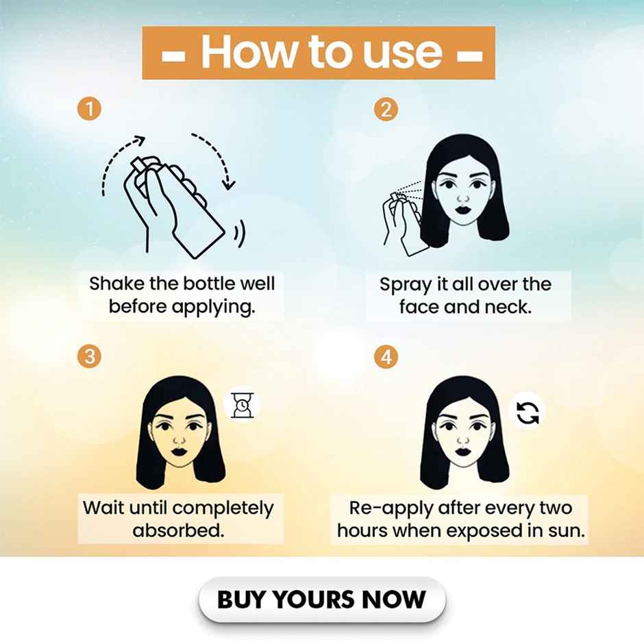 TNW The Natural Wash Sun Protection Sunscreen Spray SPF 50+ PA+++ Spray