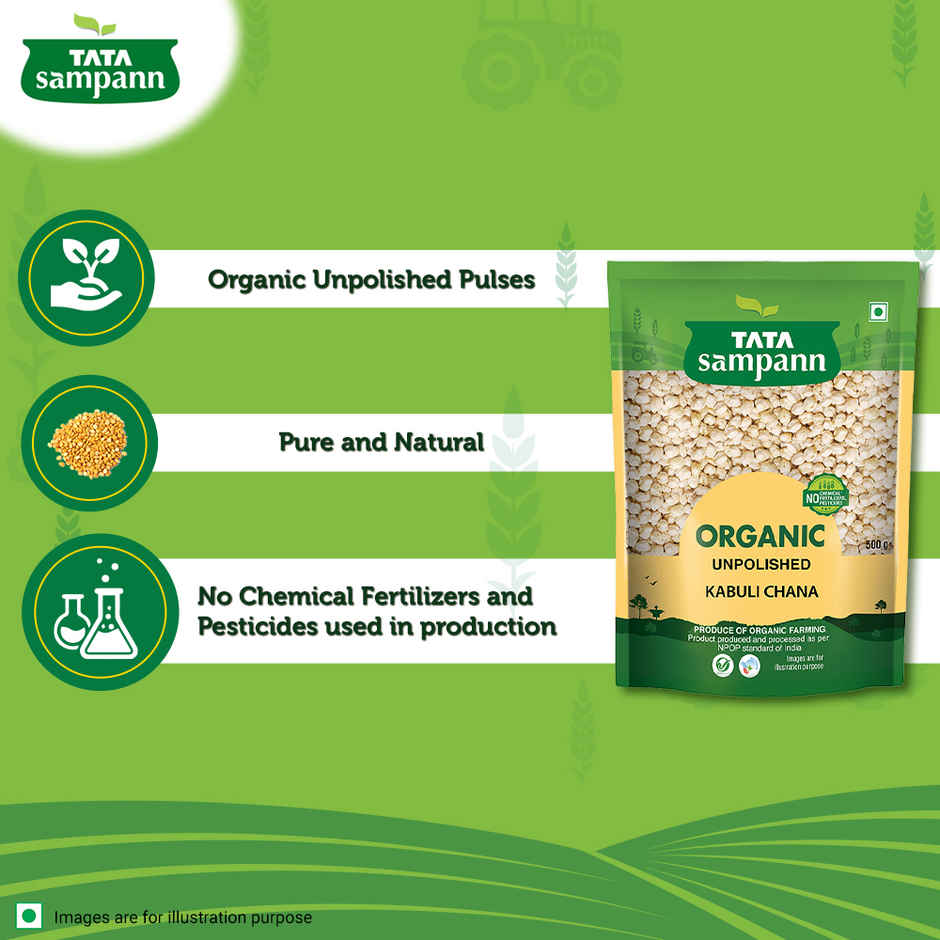 Tata Sampann Organic Unpolished Kabuli Chana