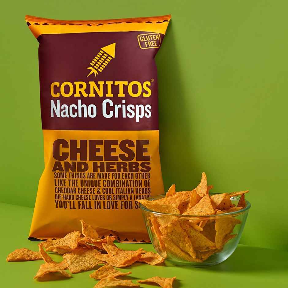 Cornitos Nacho Chips | Cheese And Herbs | Crunchy & Enjoyable