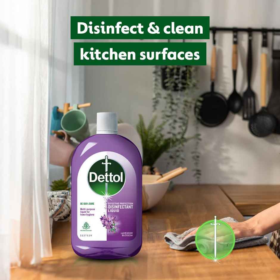 Dettol Liquid Disinfectant for Floor Cleaner, Surface Disinfection (Lavender Blossom)
