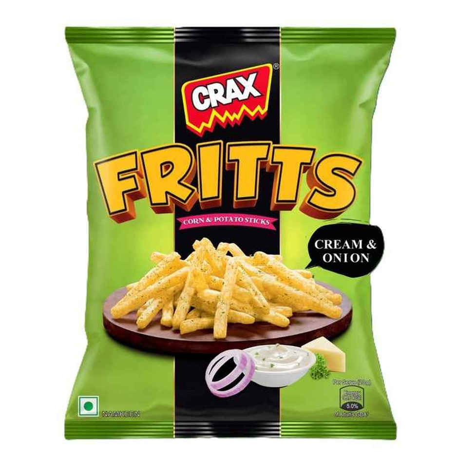 Crax Fritts Sour Cream and Onion Corn & Potato Stick Snacks