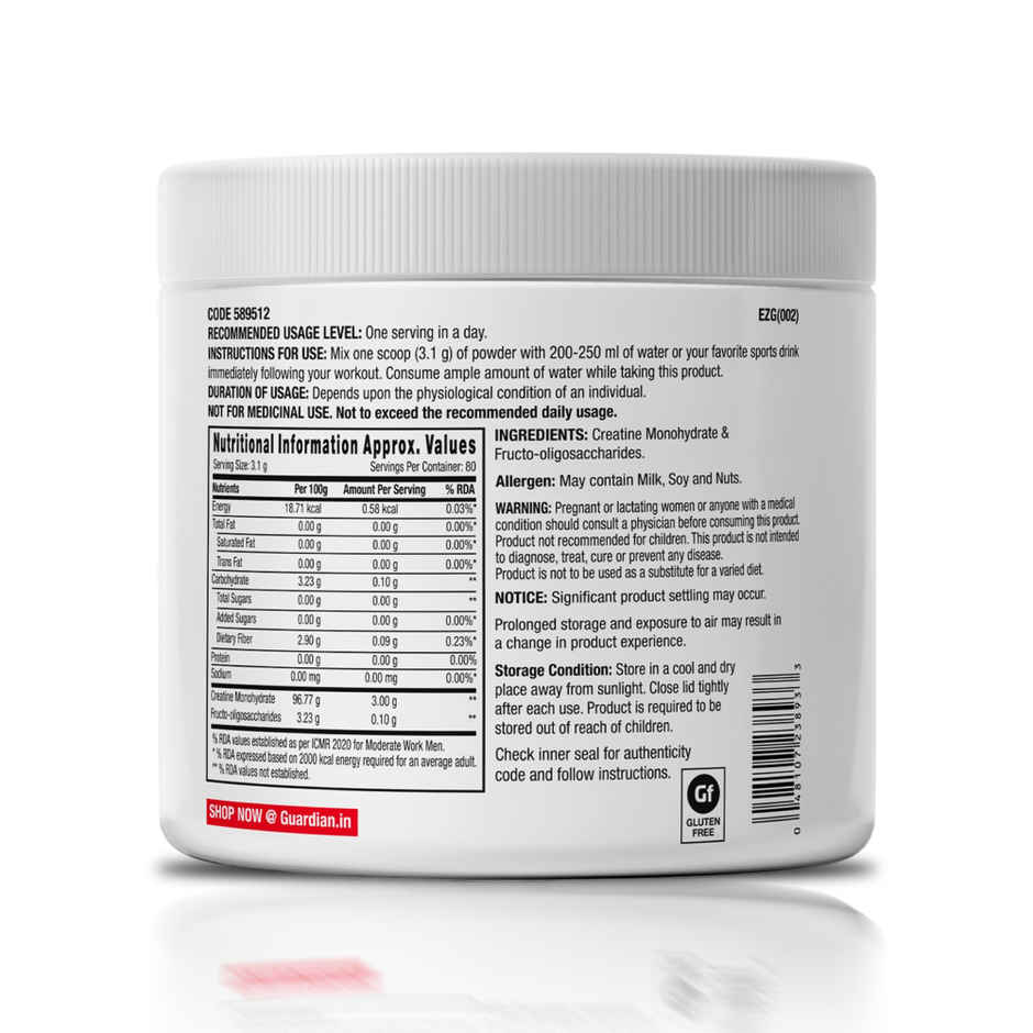GNC Creatine Monohydrate With Free Shaker