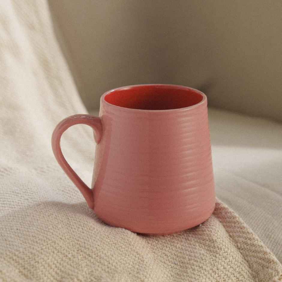 Borosil Porcelia Bello Blush Tea Coffee Porcelain Mug Set Microwave Dishwasher Safe