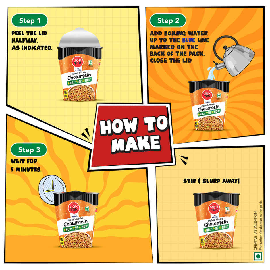 Wok Tok by Veeba Instant Cup Noodles Chowmein