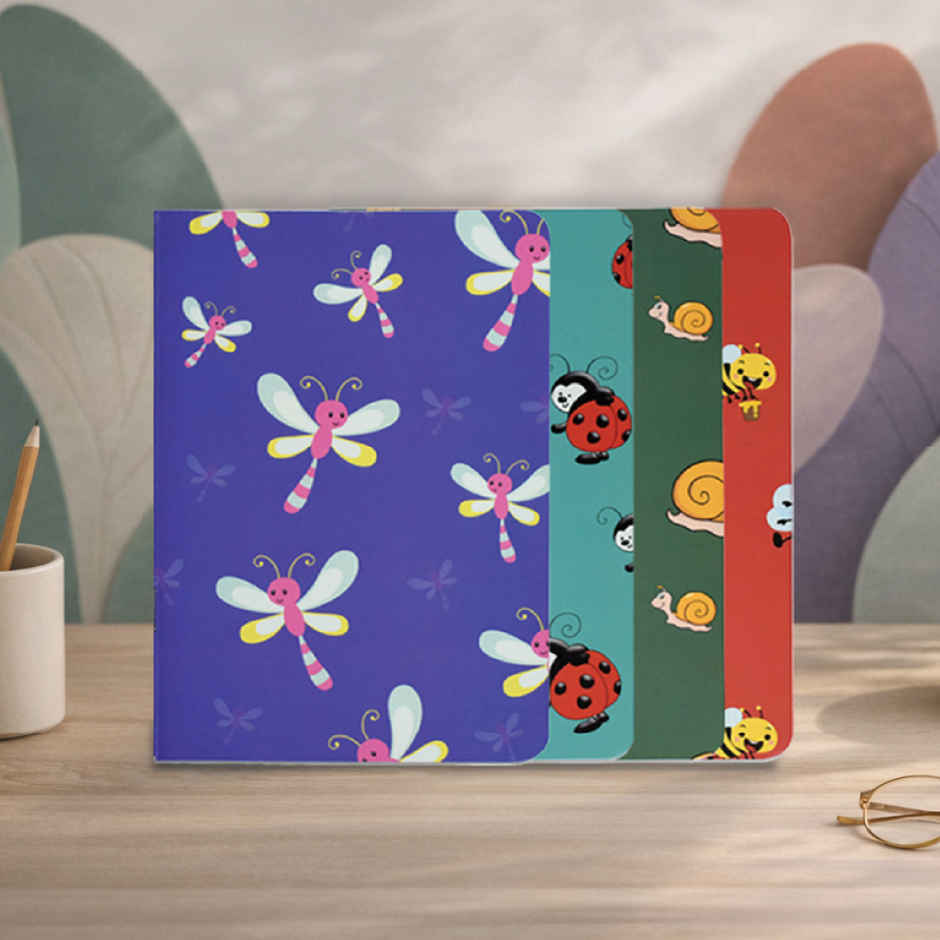 Papboo A5 Unruled Notebooks Set | 80 GSM Paper | Cute Creatures