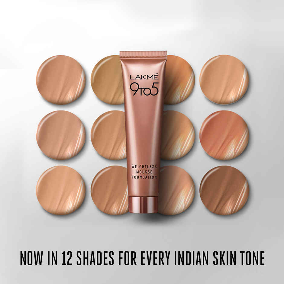 Lakme 9 To 5 Powerplay Mousse Foundation | Rose Ivory