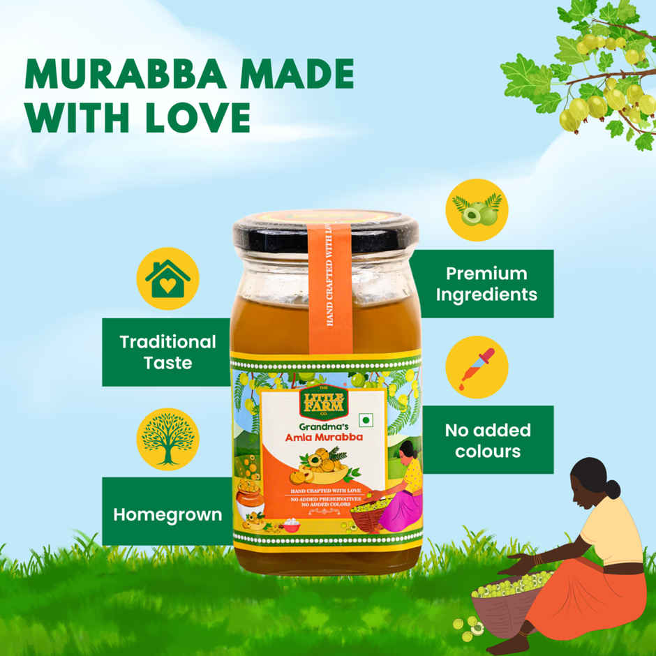 The Little Farm Co. Amla Murabba | Oil Free