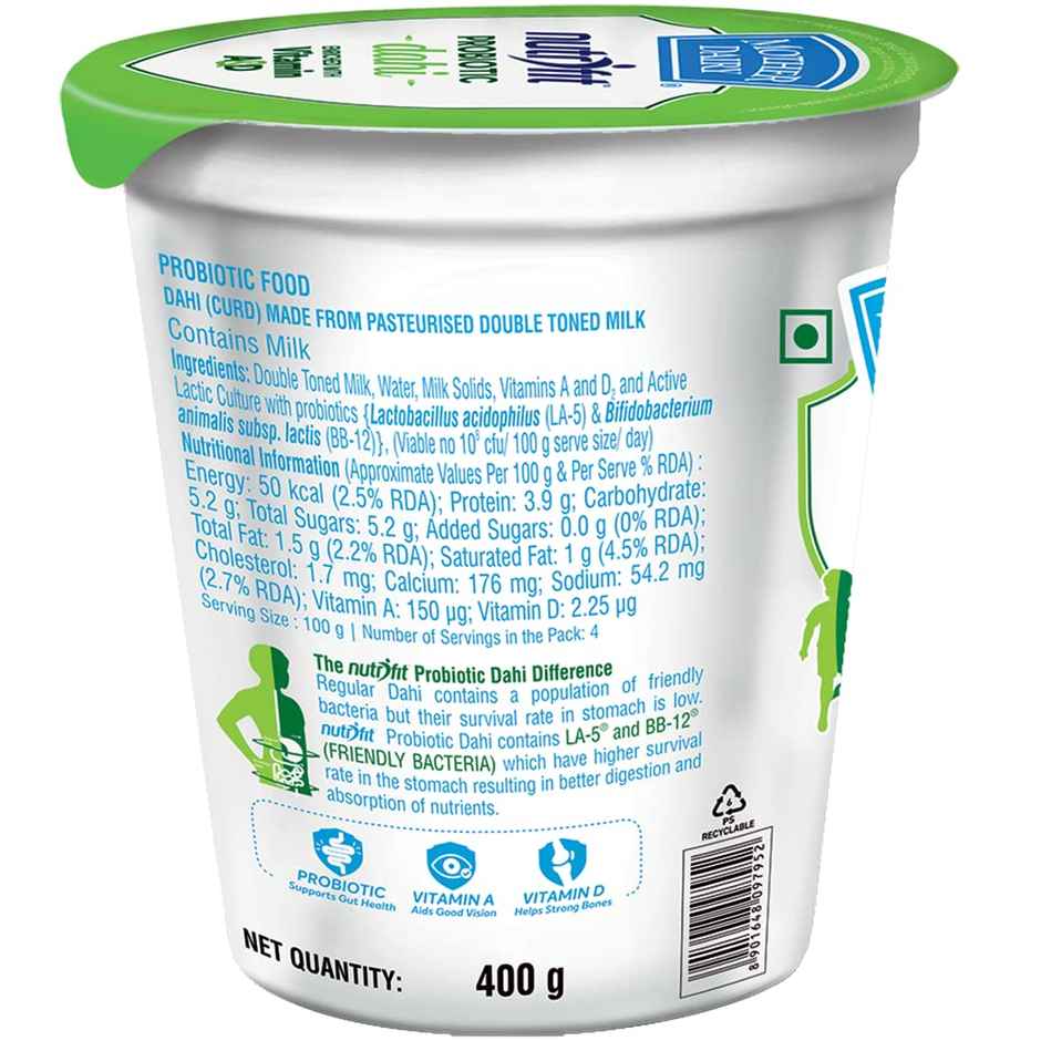 Mother Dairy Nutrifit Probiotic Cup Curd