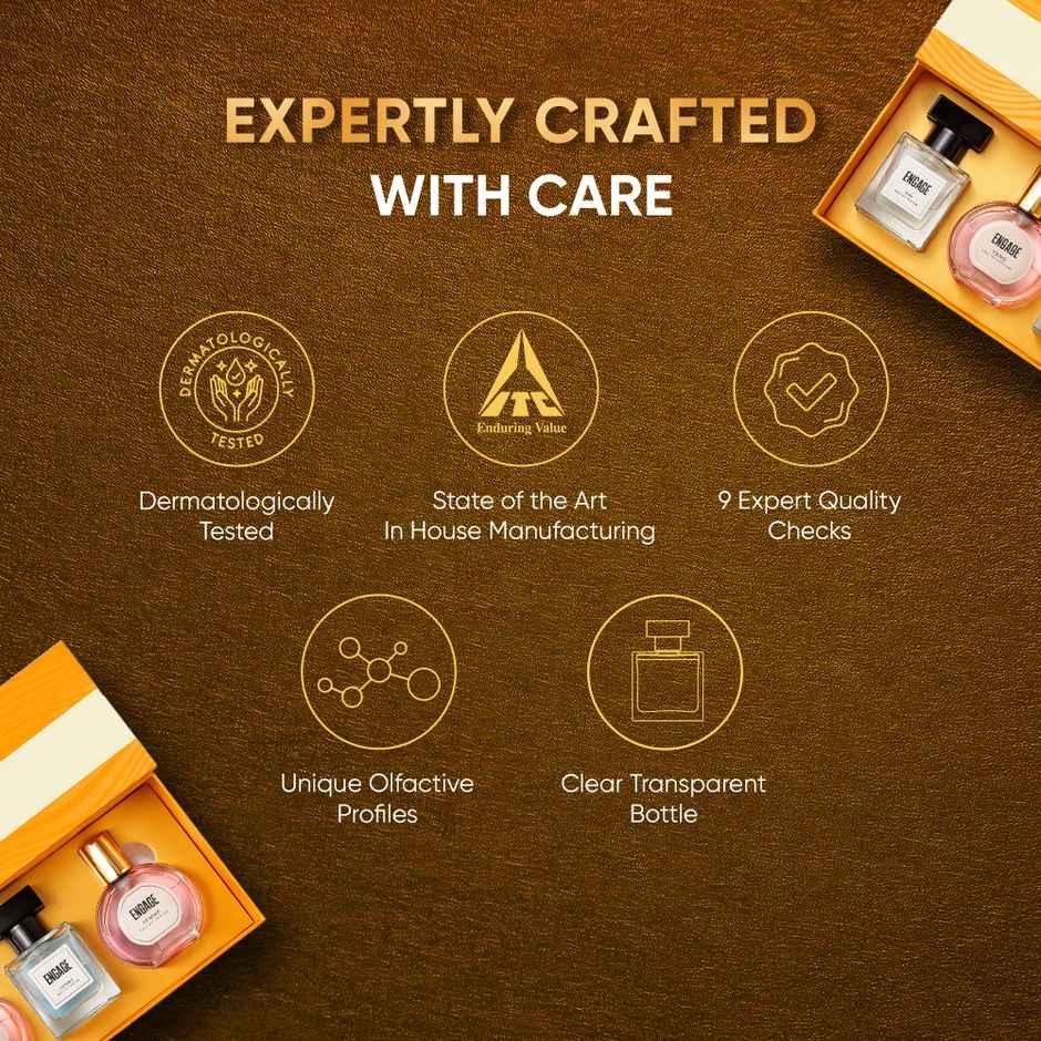 Engage Gift Assorted Luxury Perfume Set for Women |4 Unique EDPs| Long Lasting |Travel Size