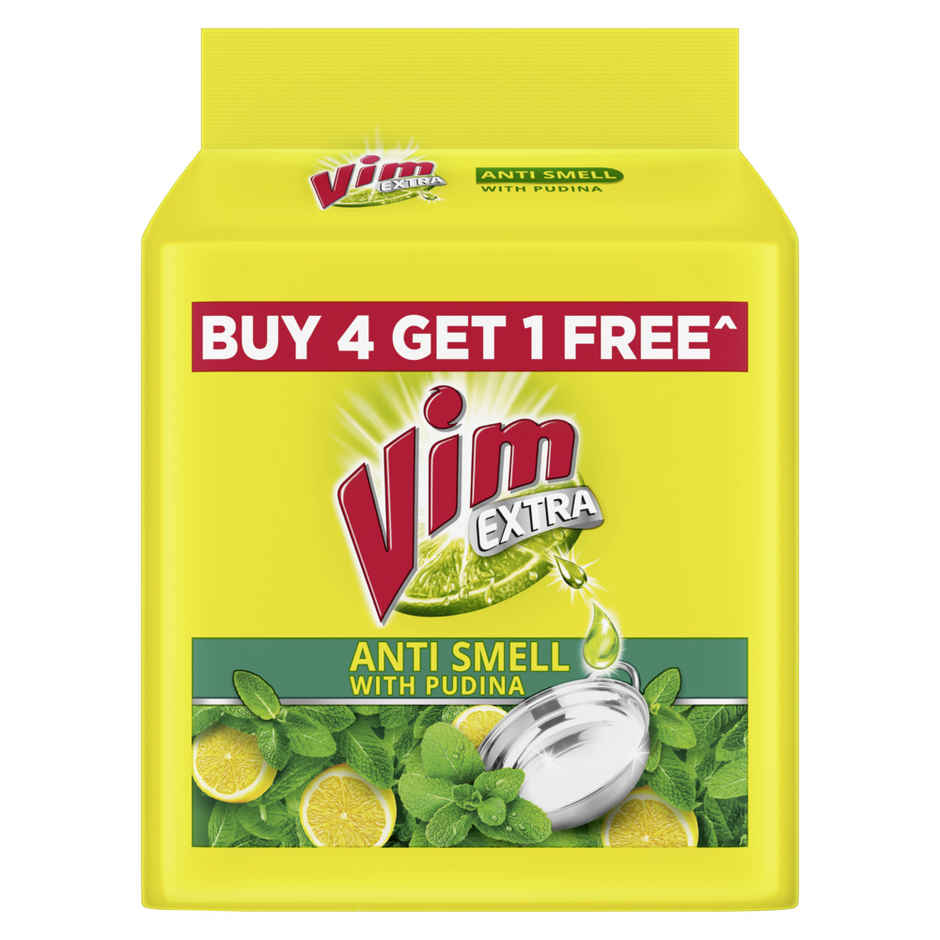 Vim Anti Smell With Pudina Dishwash Bar Combo