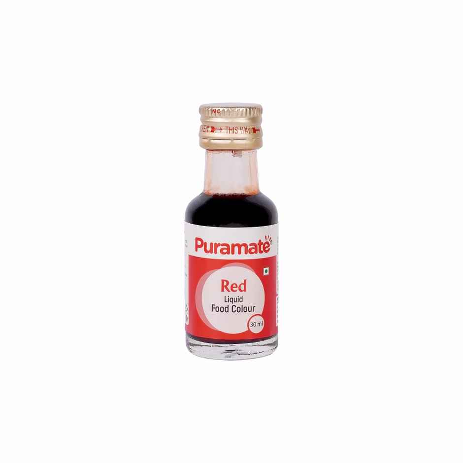 Puramate Liquid Food Colour| Red | Baking Ingredient