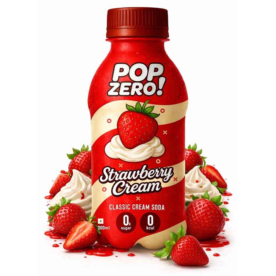 Pop Zero! Strawberry Cream Soda | 0 Cal | 0 Sugar
