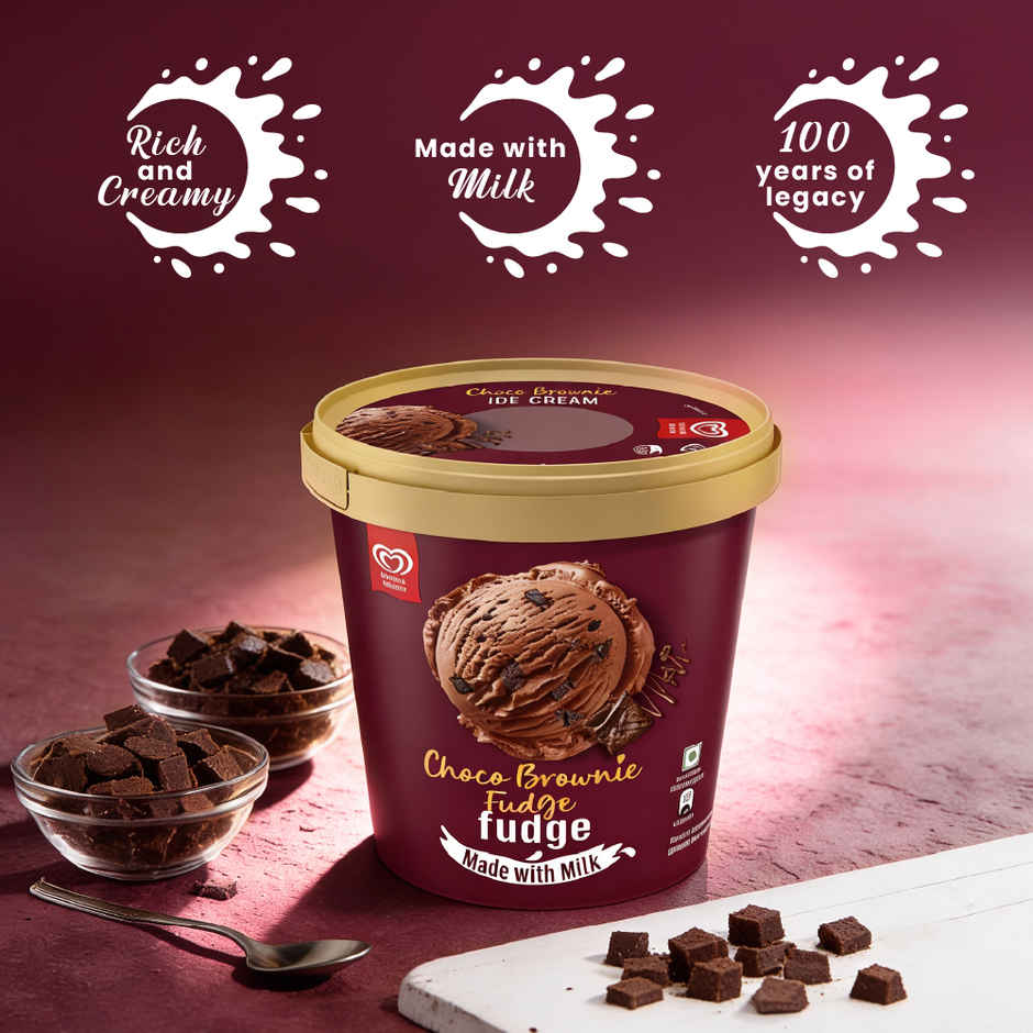 Kwality Wall's Choco Brownie Fudge Ice cream Tub