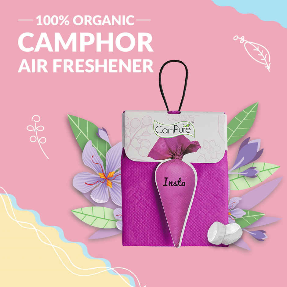 Campure Lavender Insta Cone Camphor Car Air Freshener