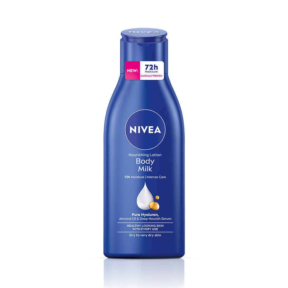 NIVEA Nourishing Body Lotion Body Milk|48 H Moisturization|2X Almond Oil|For Very Dry Skin