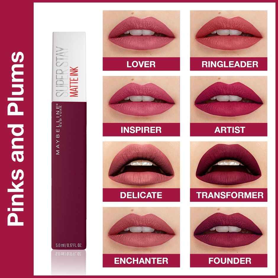 Maybelline Super Stay Matte Ink Liquid Lipstick x Pinks Edition, 170 Initiator