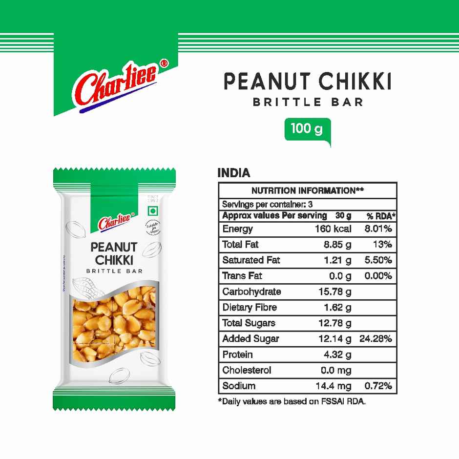 Charliee Peanut Chikki | Sweet & Crunchy