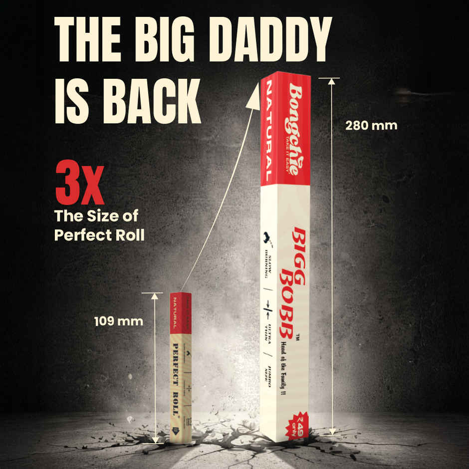 Bongchie Bigg Bobb Jumbo Size Pre Rolled Cone | Natural