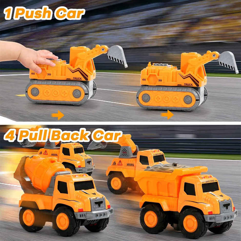 Kidology Transforming Robot Toys For Kids | Action Figures Robotic Construction Vehicles Toy Car