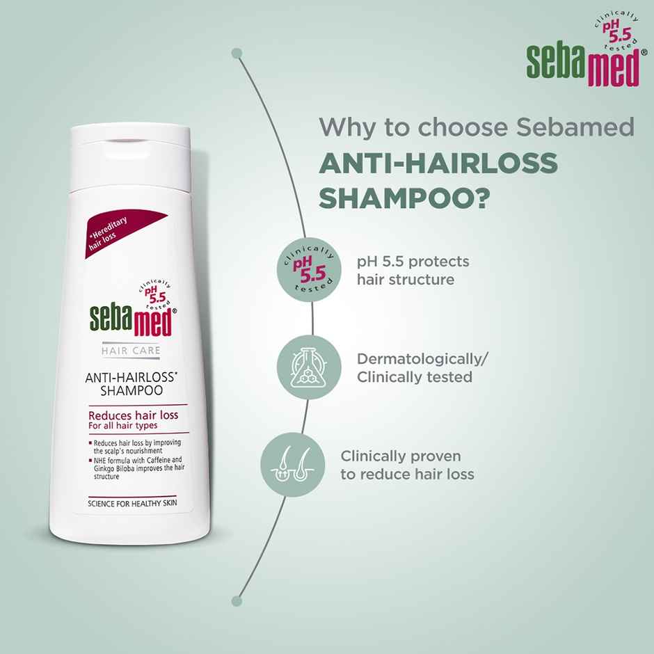 Sebamed Anti- Hairloss Shampoo | pH 5.5 | Reduces Hairloss