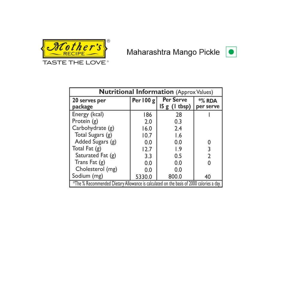 Mother's Recipe Maharashtra Mango Pickle