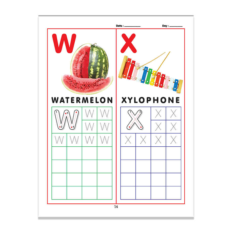 Dreamland ABC Capital Letters Writing Practice Book for Toddlers Age 2 to 5