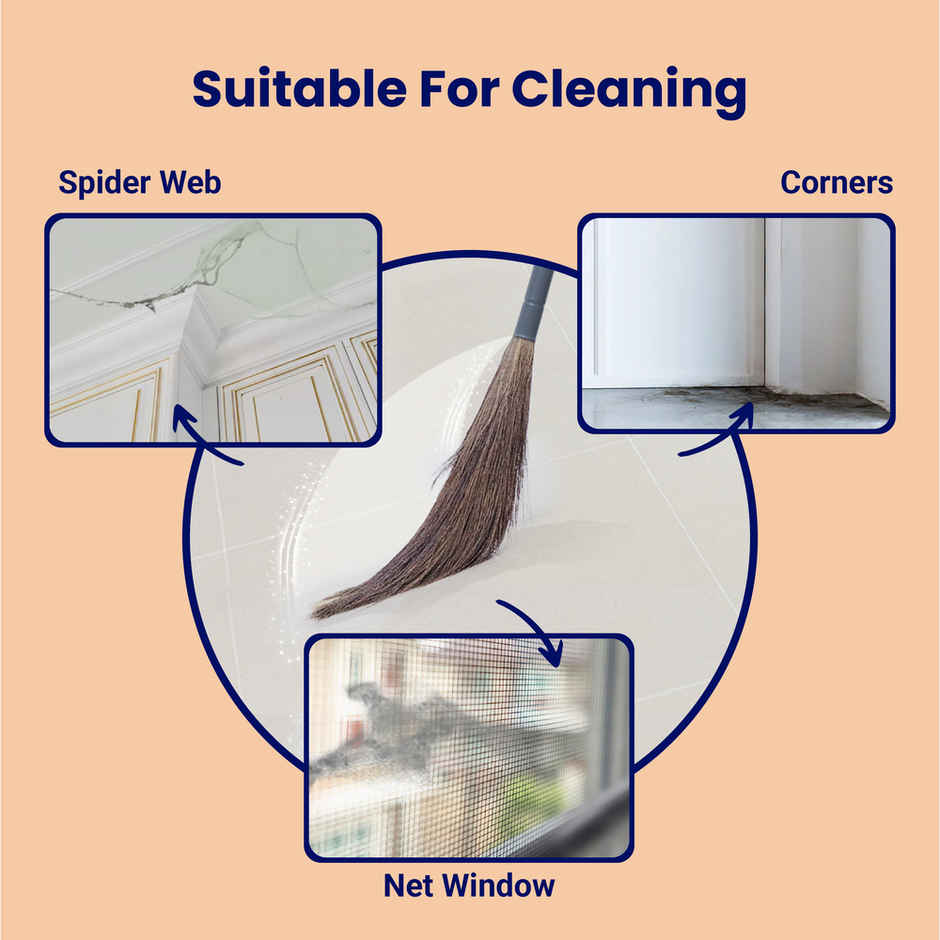 Chakaachak Eazo Wiper(1pc) & Chakaachak Eazo Grass Broom New(1pc) Combo