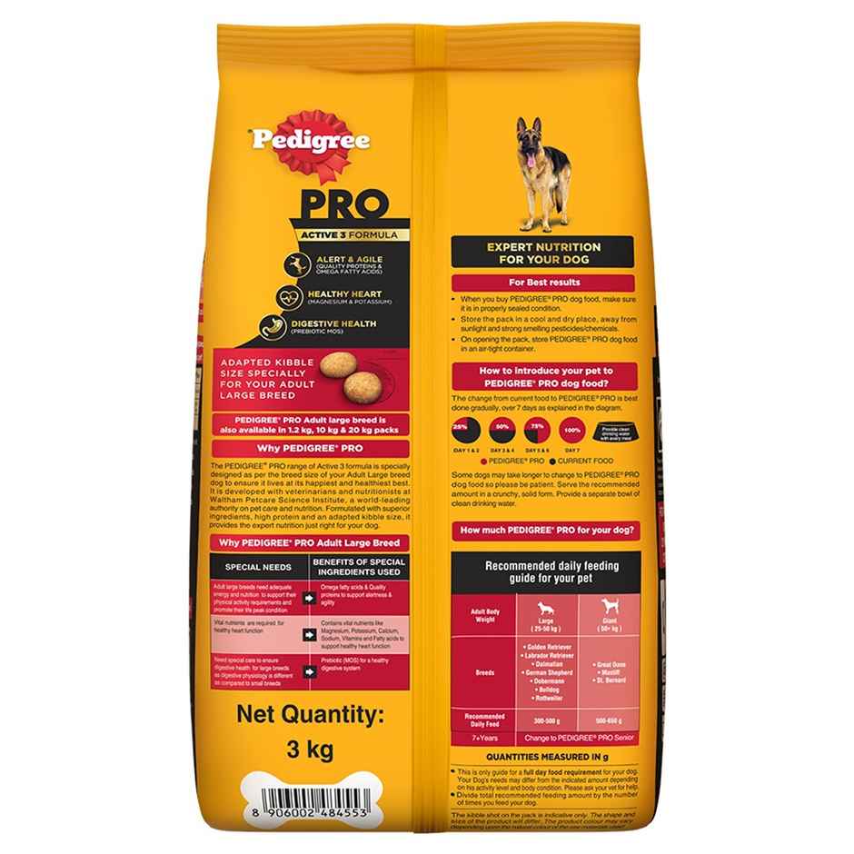 Pedigree PRO Adult Large Breed (18 Months+) Dog Food