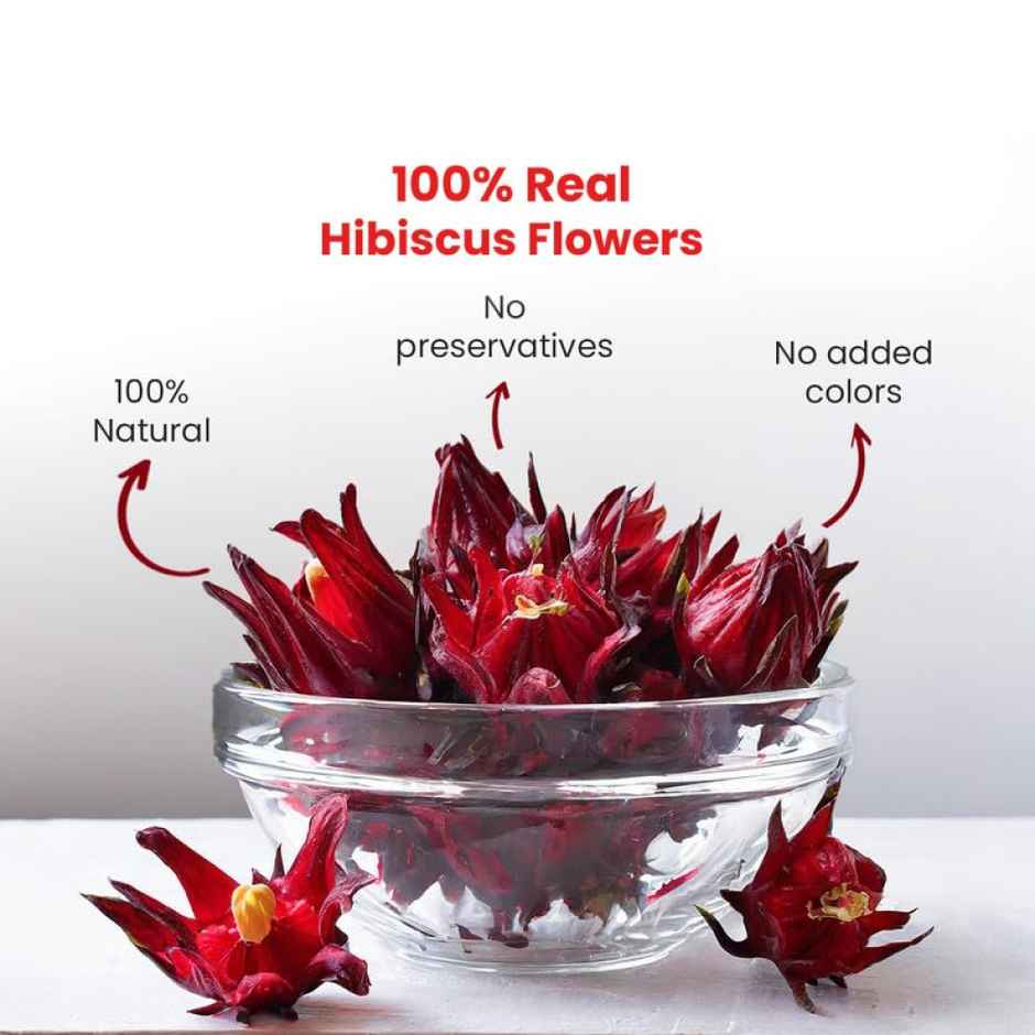 Blue Tea - Hibiscus Flower Herbal Tea | Zipper