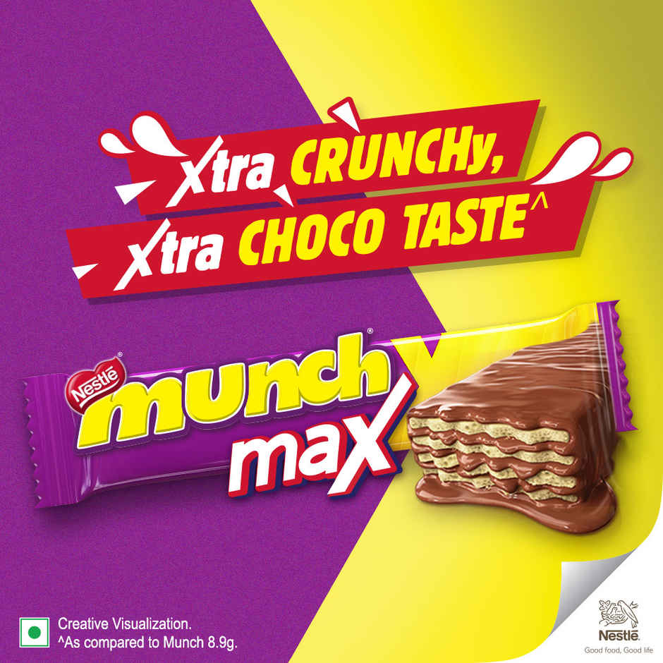 Nestle Munch Max Choco Coated Crunchy Wafer Bar