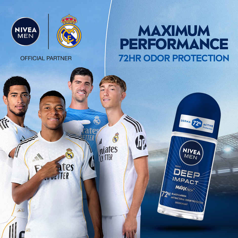 NIVEA MEN Deep Impact MaxxTech 72h Deodorant Roll-on - For MEN