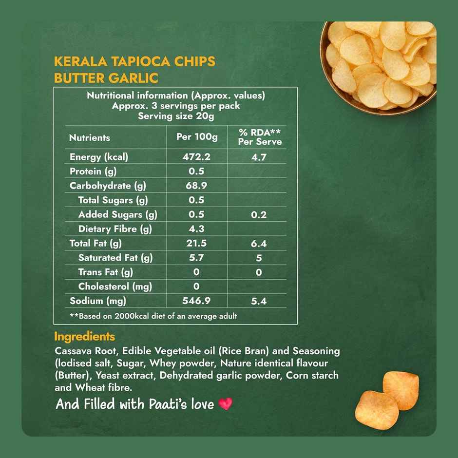 Sweet Karam Coffee Kerala Tapioca Chips | Butter Garlic | Homestyle Wafers