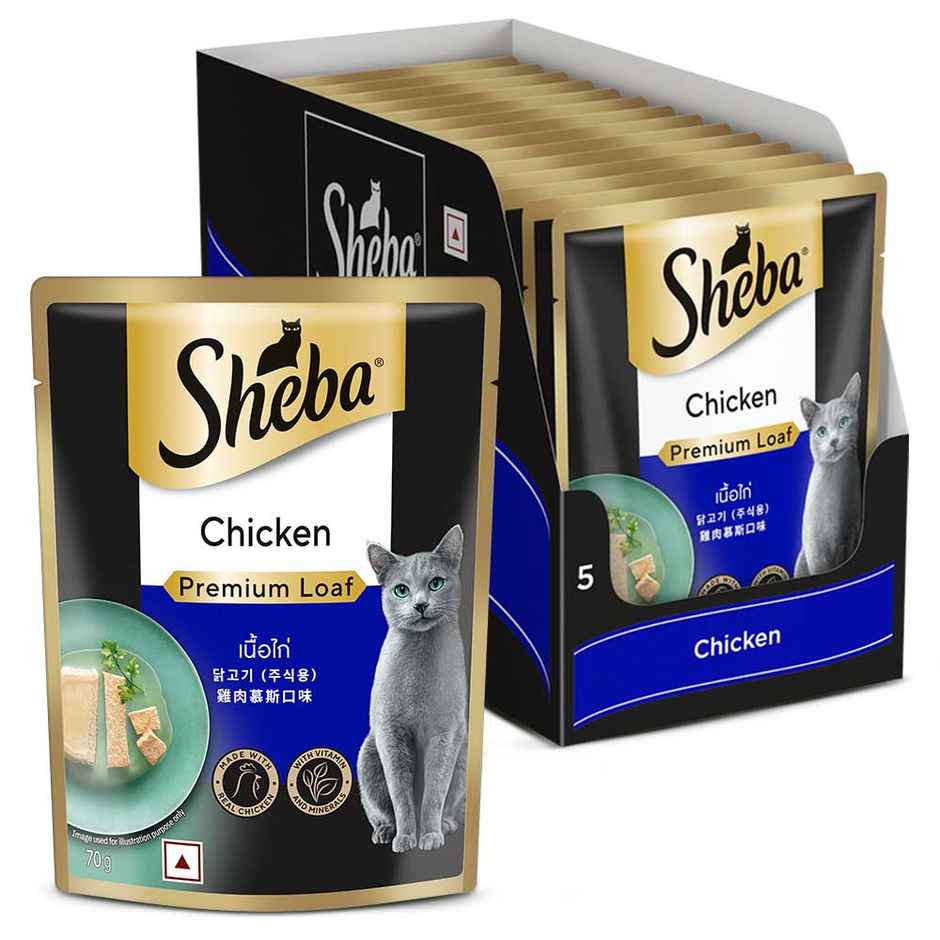 Sheba Fine Adult Chicken Premium Loaf Wet Cat Food