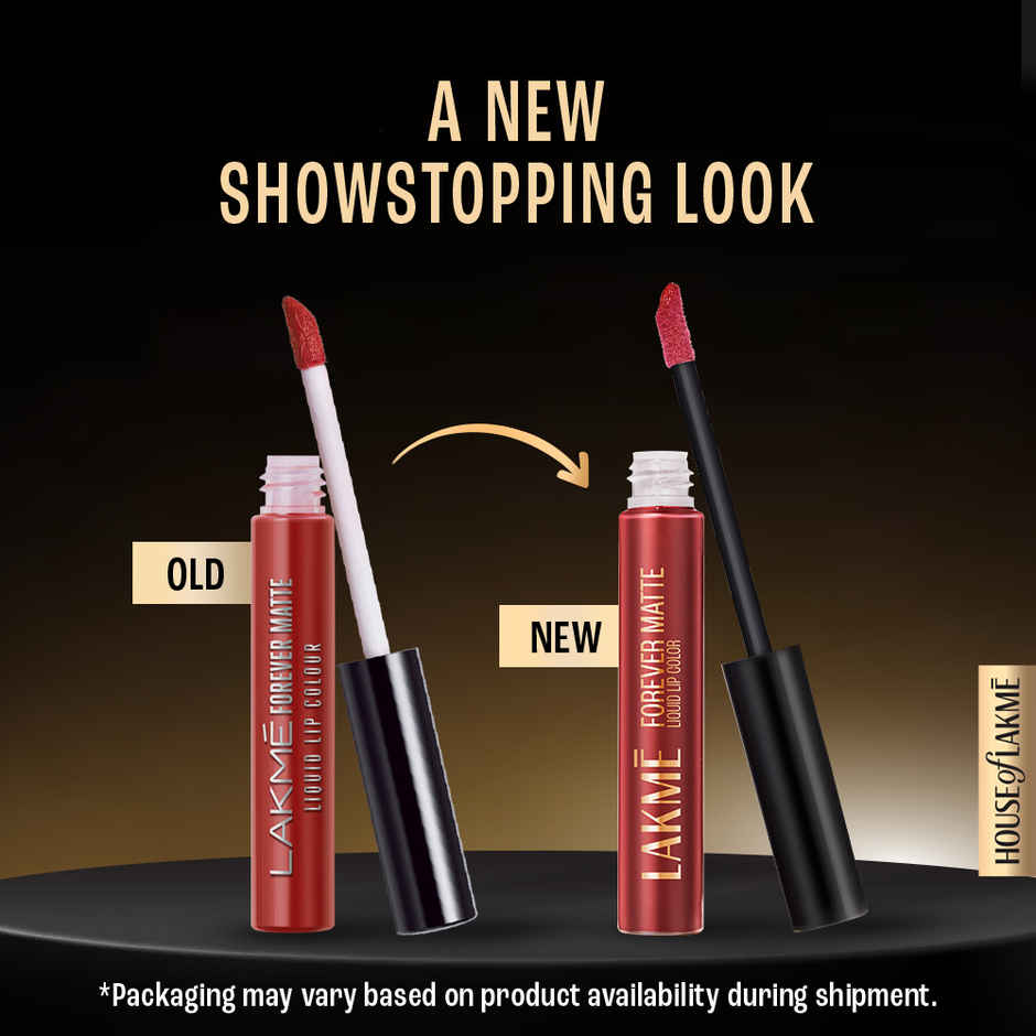 Lakme Forever Matte Liquid Lip | 16 Hr Lipstick | Lightweight & transferproof | Wine Touch